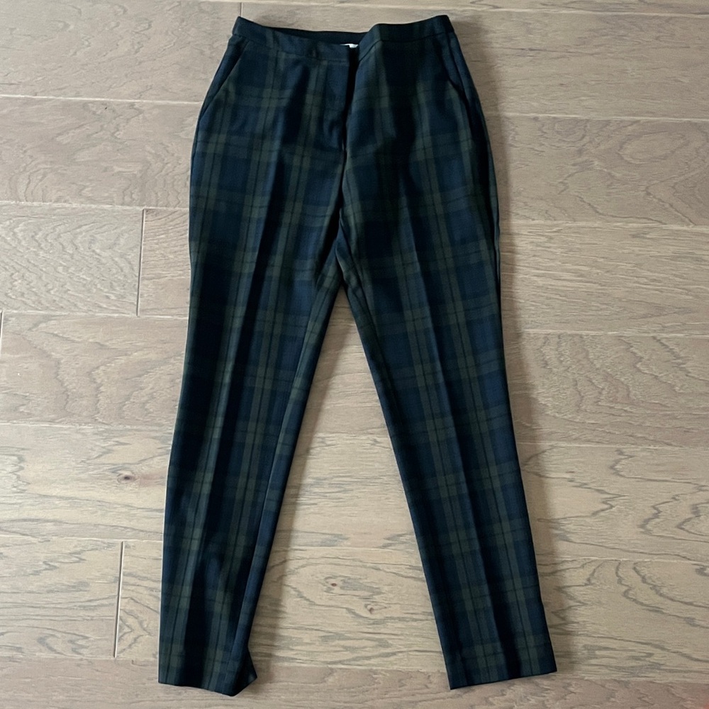 Women’s Plaid Pants - Blue and Green